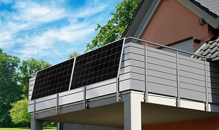 Home Balkon Solarsystem verstellbarer Winkel Solarpanel Montagehalterung für Haus
