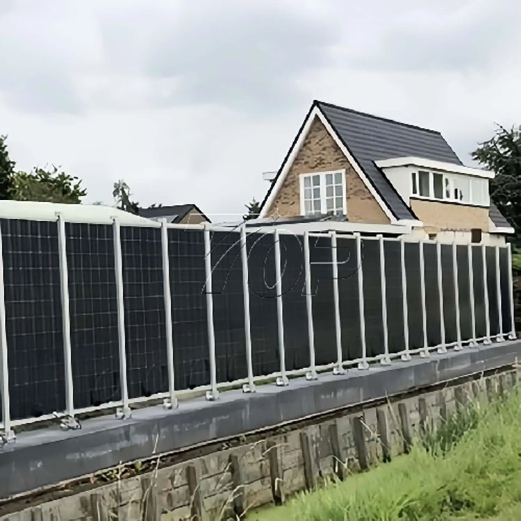 Fence solar mounting system