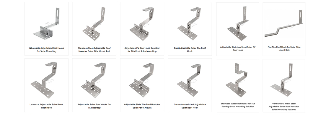 Adjustable Solar Roof Hooks