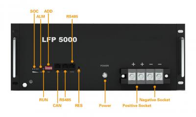 48V 50Ah Lifepo4 Lithium-Batterie-Rack für Hybrid-Off-Grid-Solarsystem
        