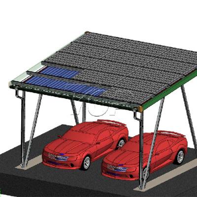 Residential waterproof solar carport