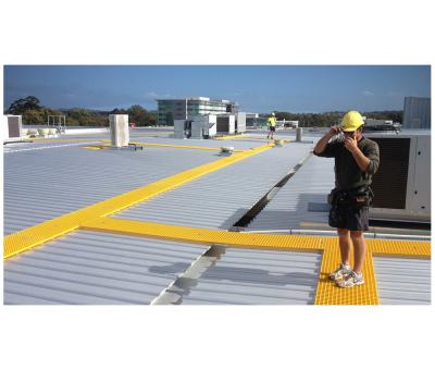 Non-slip walkway for solar panel installations