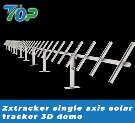 zxtracker einachsiger Solartracker 3D-Demo